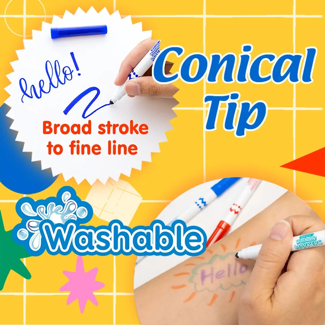 20 Colors Super Tips Washable Markers