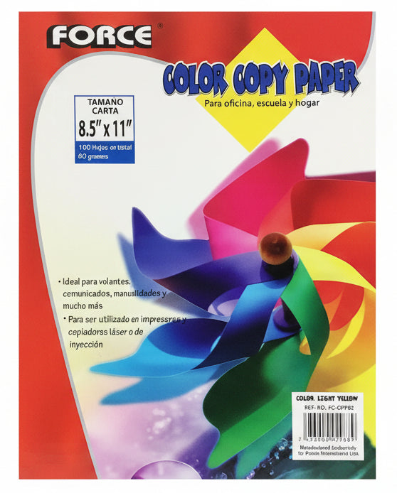 Color Copy Paper | Light Yellow | 100 pk