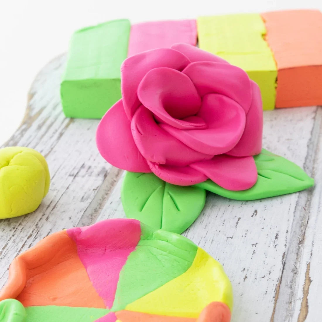 1lb 4 Fluorecent Color Modeling Clay