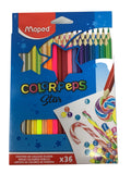 Color' Peps Star | 36 pencils | Lapices de colores en madera | Triangular