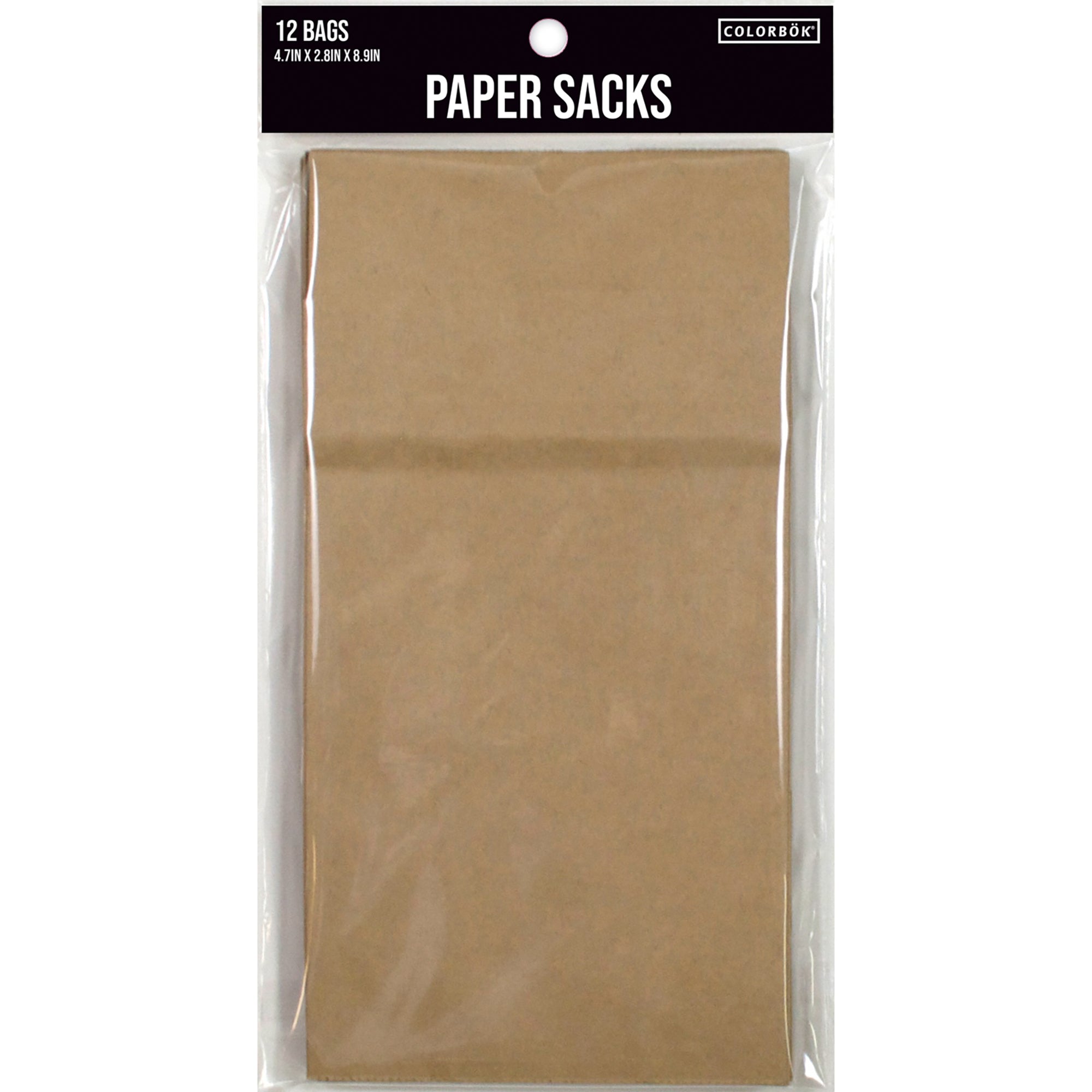 Kraft Paper Gift Bags | Medium  | 4.7"X8.9" | 12Pk