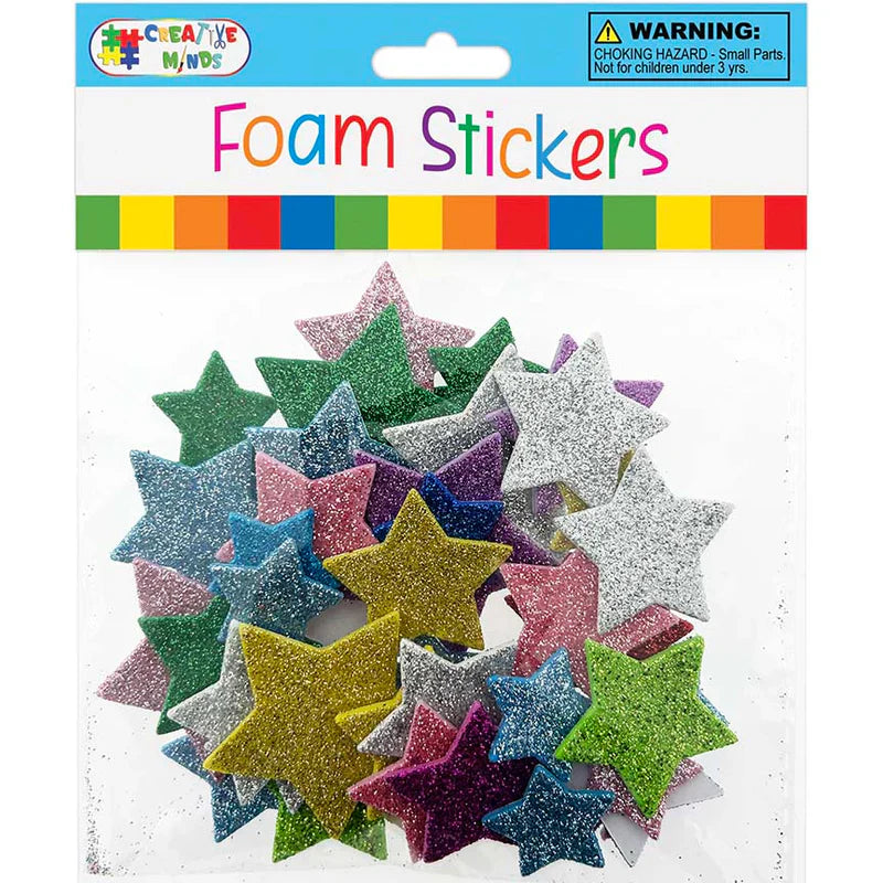 Foam Stars Glitter Pell & Stick | 7.5g